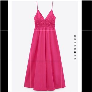 Zara voluminous poplin dress